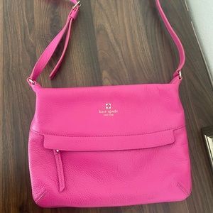 Adorable hot pink Kate Spade crossbody bag